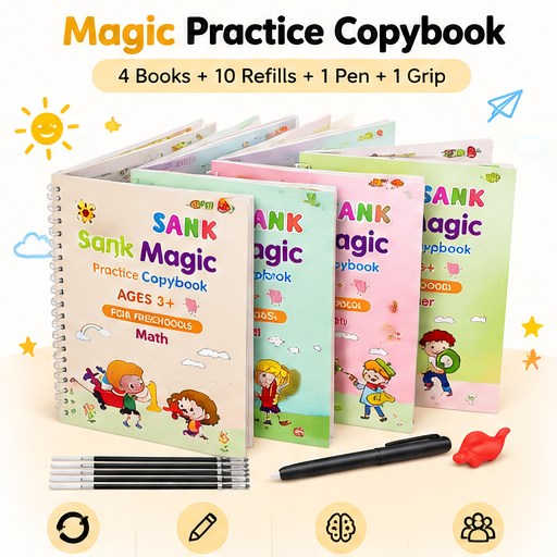 Magic Practice Copybook (4 Book + 10 Refill) (A-127)